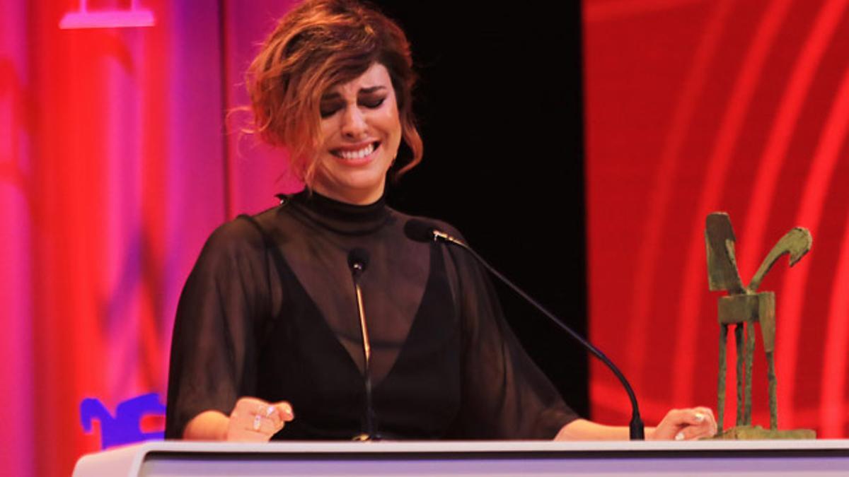 Blanca Suárez, emocionada en los Ondas