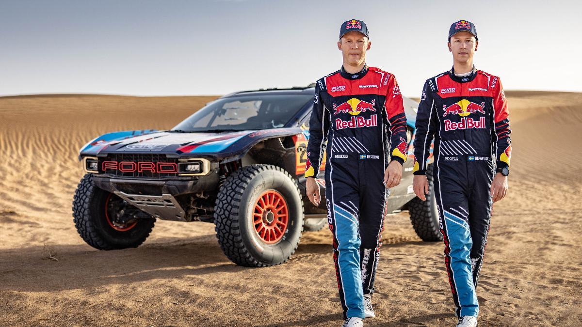 Mattias Ekström y su copiloto