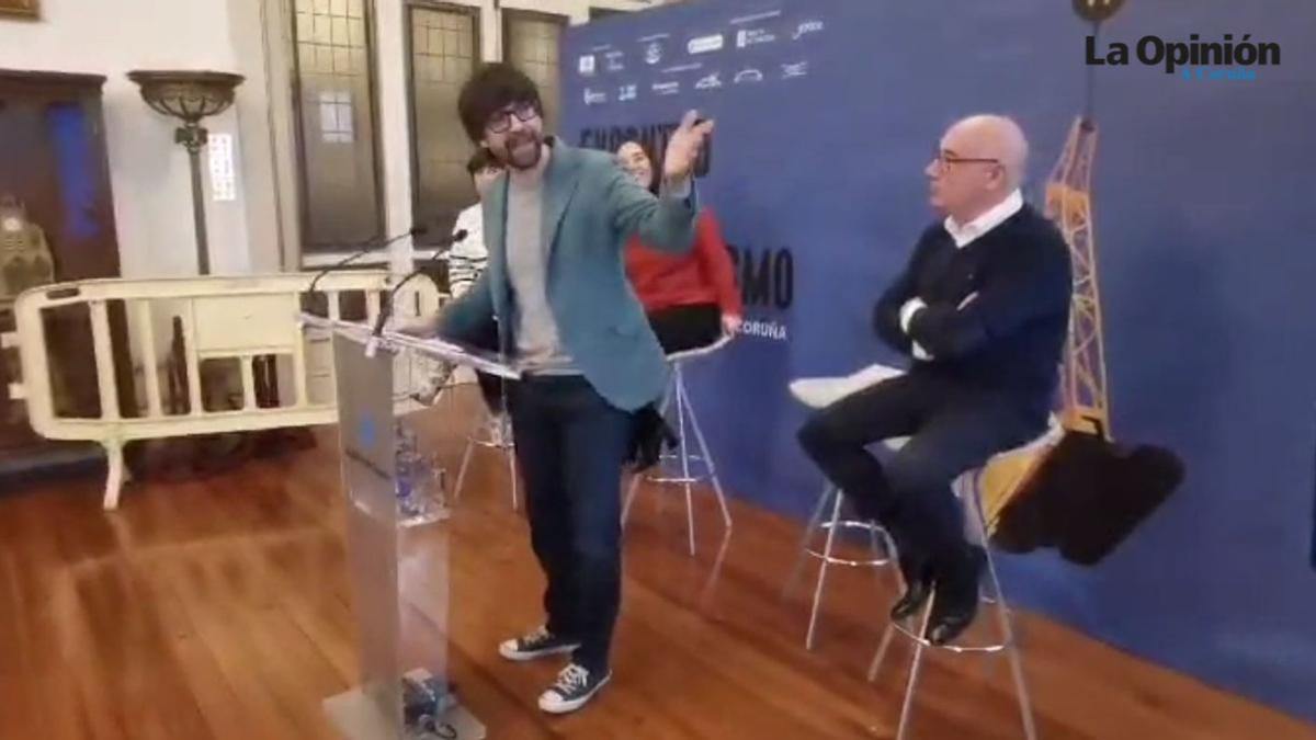 Luis Piedrahita presenta el Encuentro Mundial de Humorismo de A Coruña