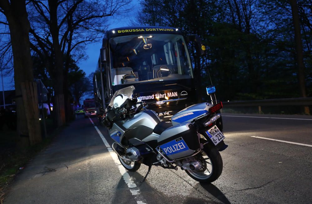 Explosiones contra el autobús del Dortmund