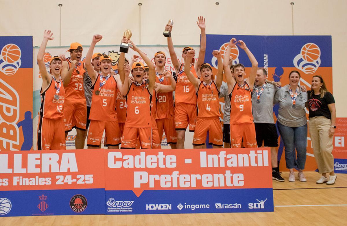 Fundación Valencia Bàsquet, campeón Cadete Masculino Preferente.