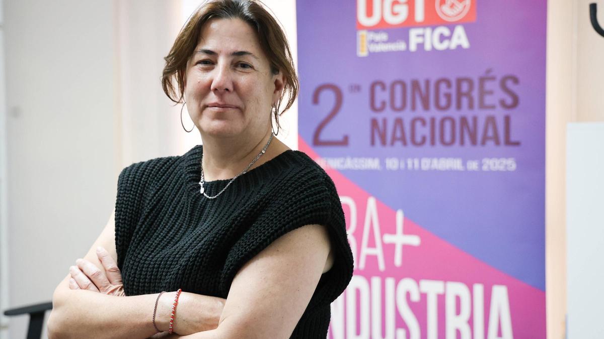 Rosa Benítez, secretaria general de FICA-PV UGT