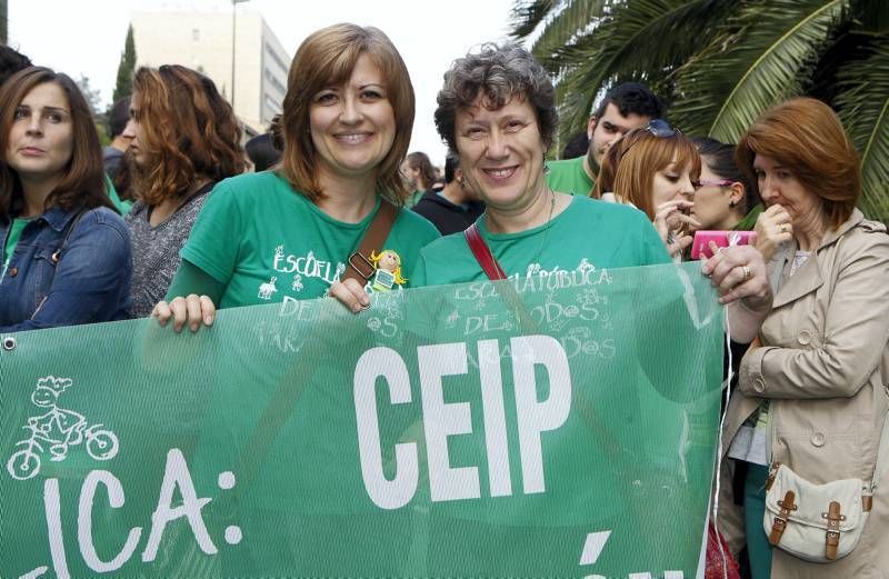 Fotogalería: Huelga educativa en Zaragoza