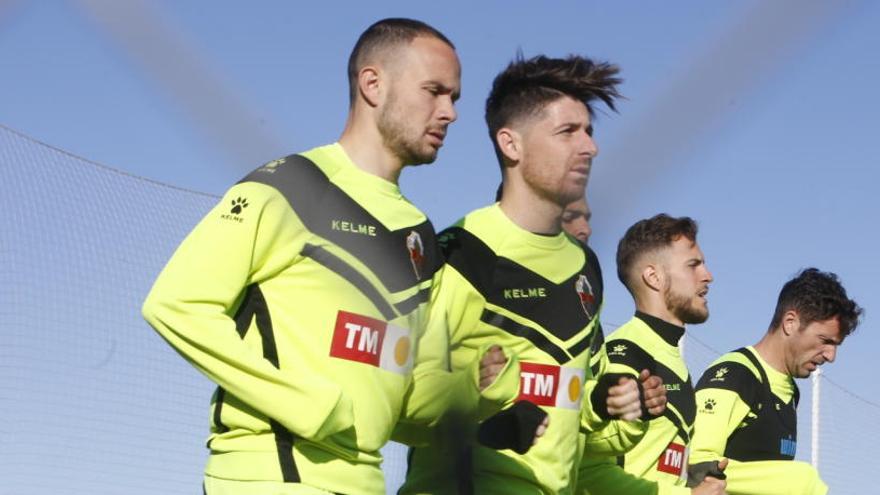 Iván Sánchez, durante un entrenamiento