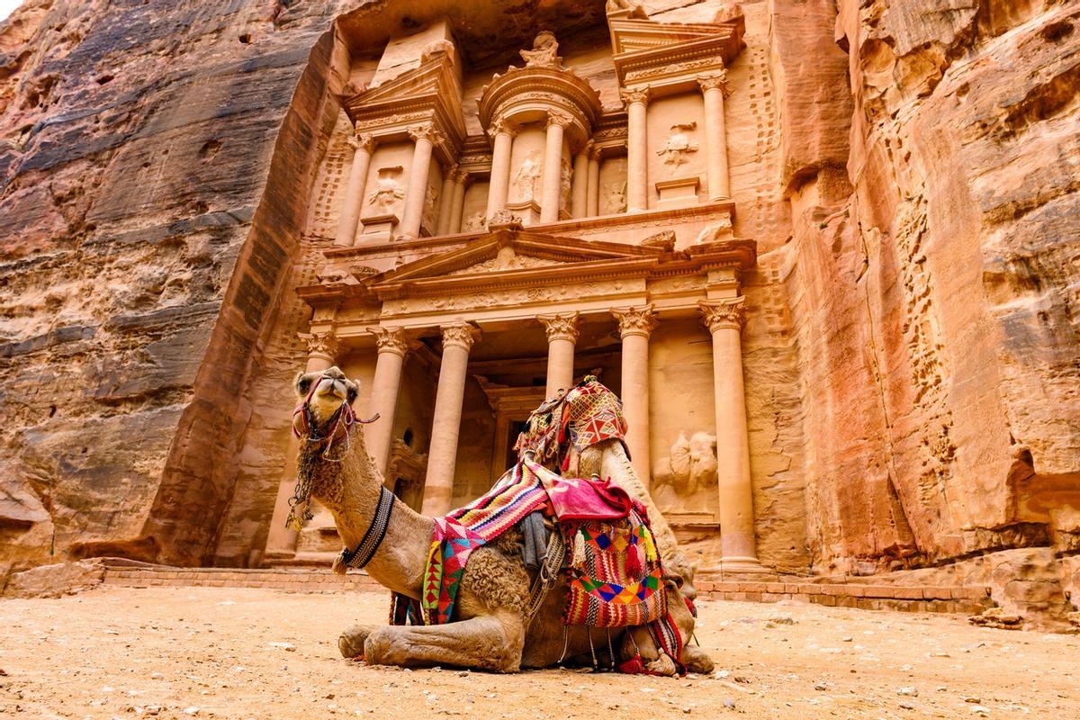 La antigua ciudad de Petra en Jordania