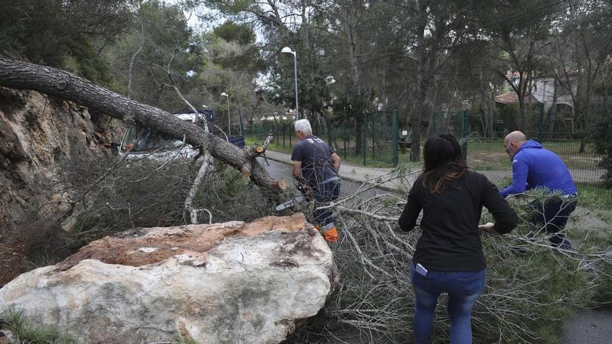 Una piedra de gran tonelaje ha impedido el acceso a Santo Espíritu en Gilet