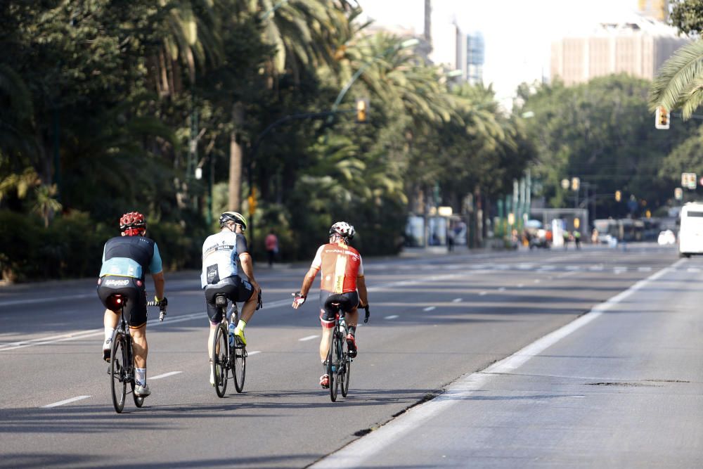 Las imágenes del Día sin Coches 2020 en Málaga