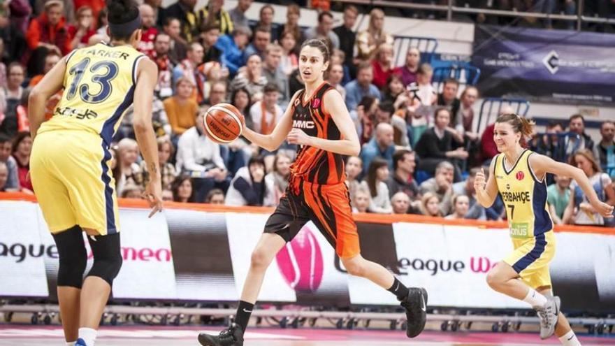 Alba Torrens durante el partido de esta tarde frente al Fenerbahçe.