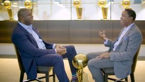 Magic Johnson e Isiah Thomas, cara a cara en el set de NBATV