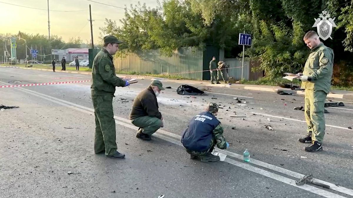 Restos el coche de Daria Dugina.