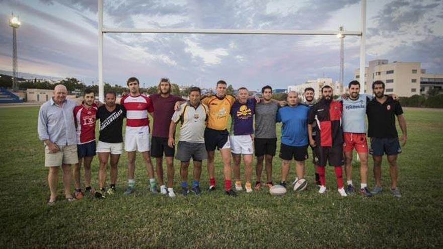 Los jugadores del Ibiza Club de Rugby tuvieron ayer su primera sesión de la pretemporada.