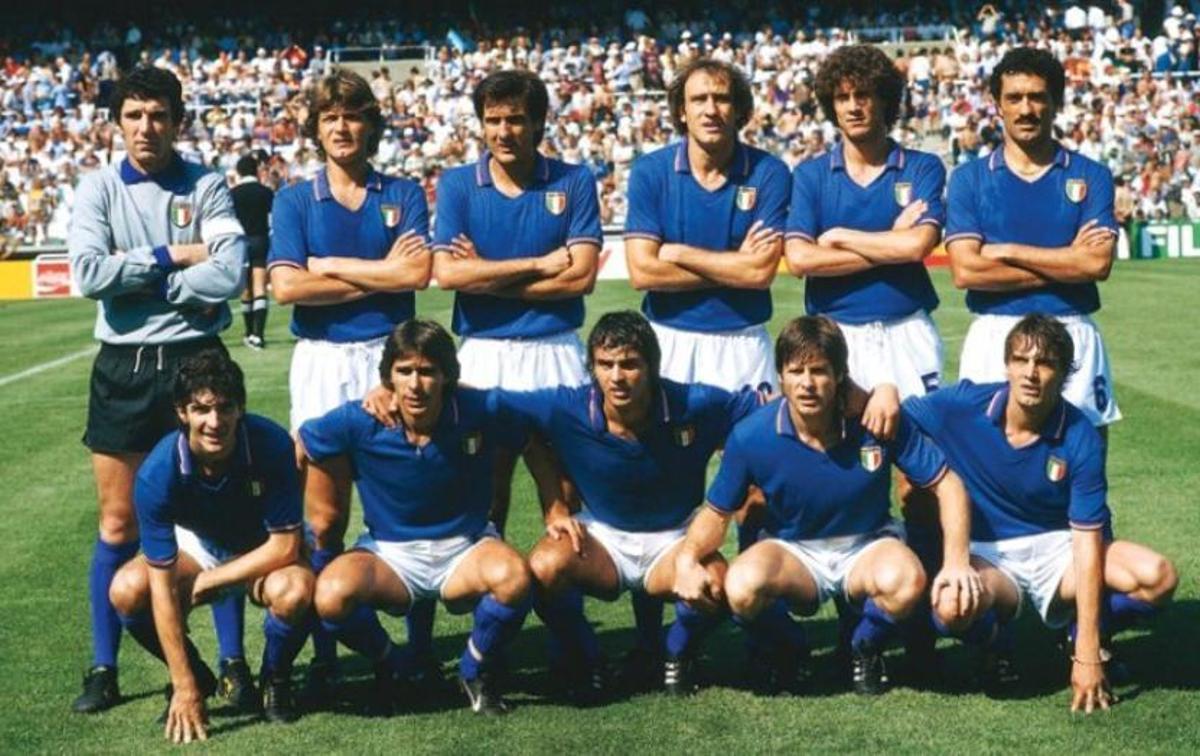 La alineación italiana, que acabaría ganando el Mundial de España 82.