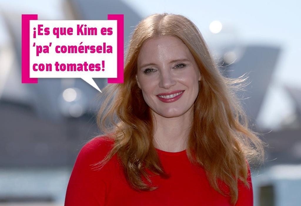Jessica Chastain es la más fan de Kim Kardashian