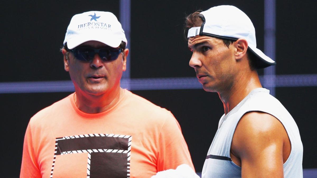 Nadal y Toni durante su etapa de entrenador