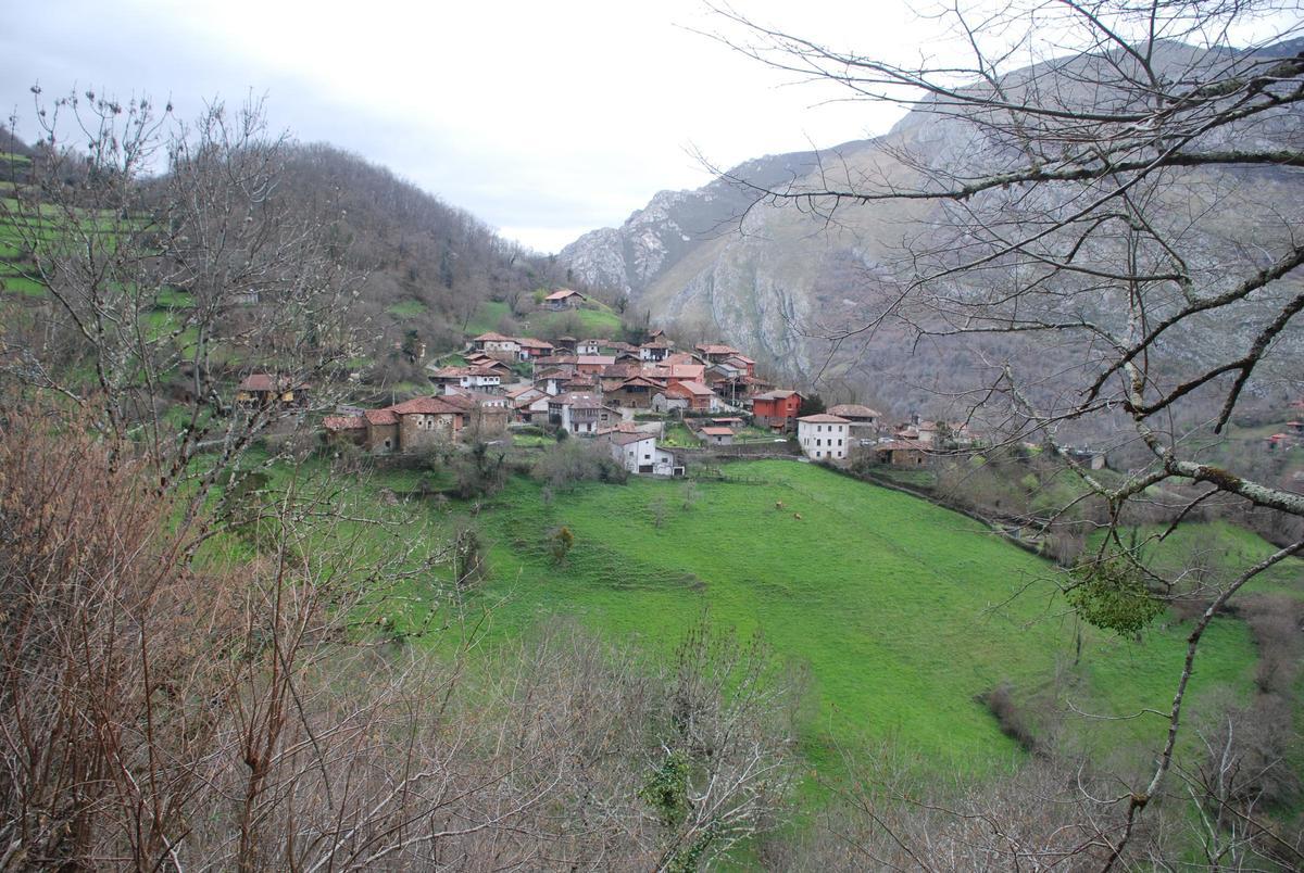 Panorámica de Abiegos, en el concejo de Ponga.