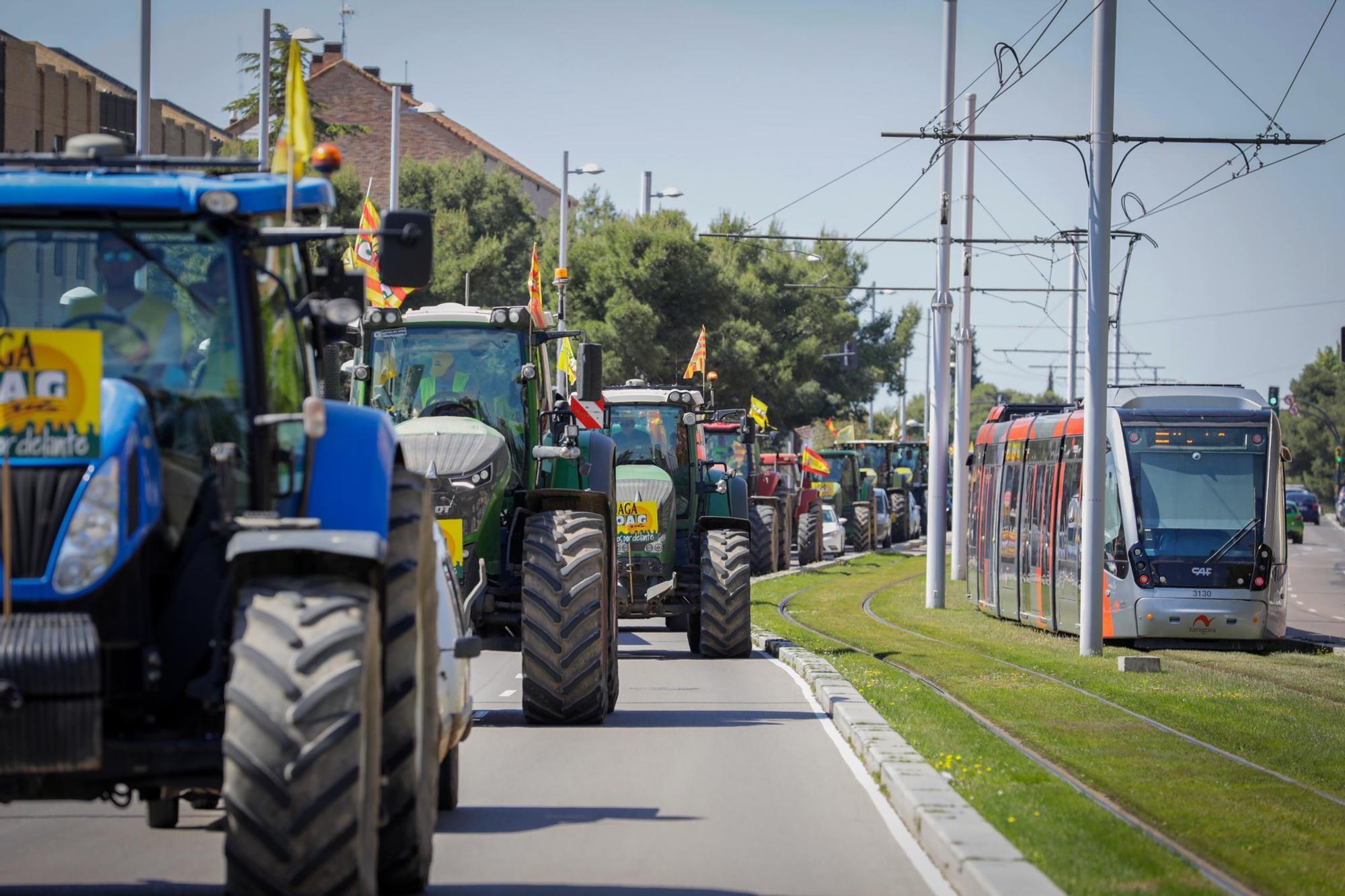 Tractorada en Zaragoza