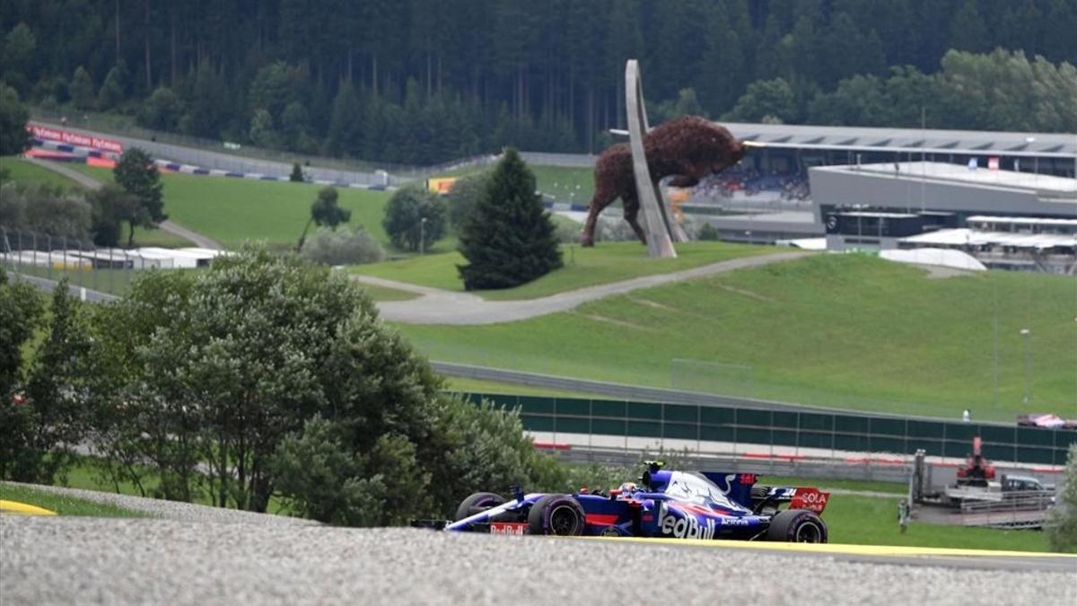 Sainz, en la sesión de calificación del GP de Austria