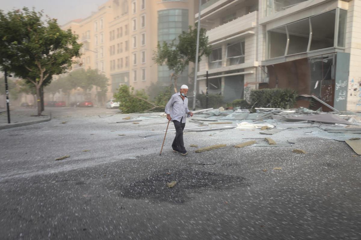 Exploten uns magatzems al port de Beirut