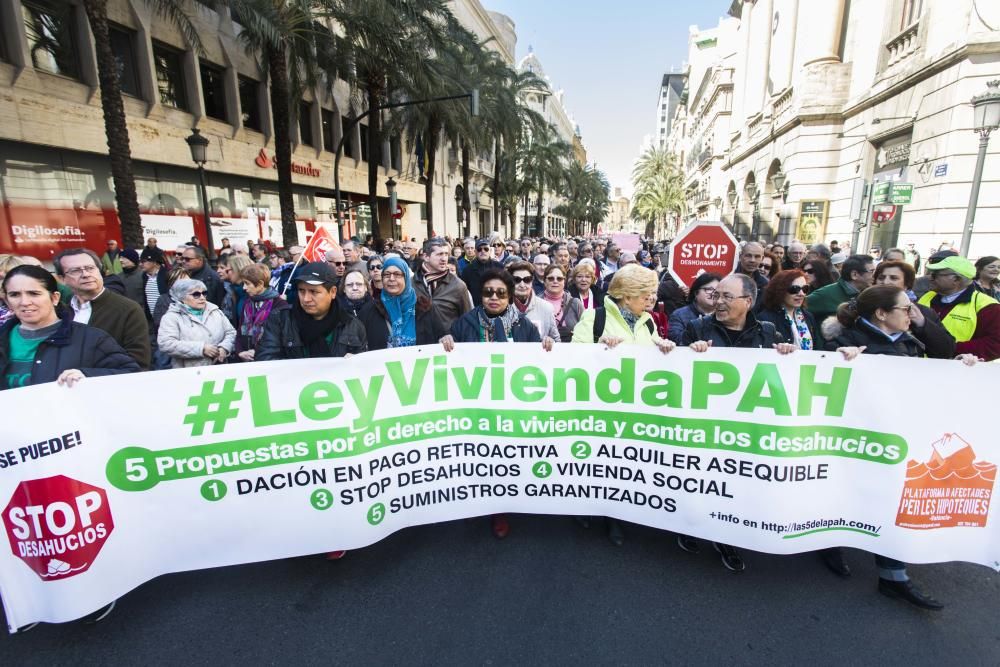 Manifestación en València por unas pensiones dignas