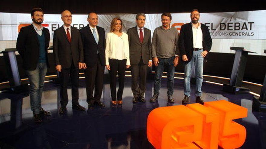 Els sets candidats i caps de llista.