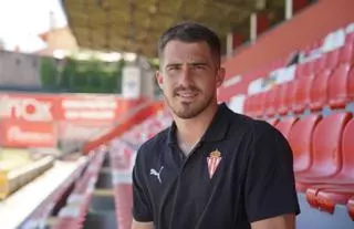 Rubén Yáñez, portero rojiblanco: "Mi foco está en el Sporting, tengo contrato y estoy muy a gusto"