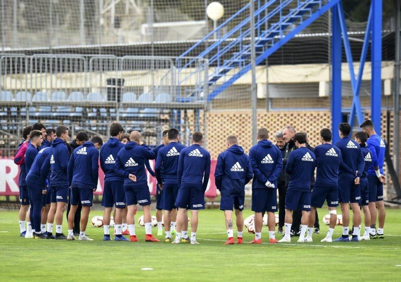 El Zaragoza se entrena