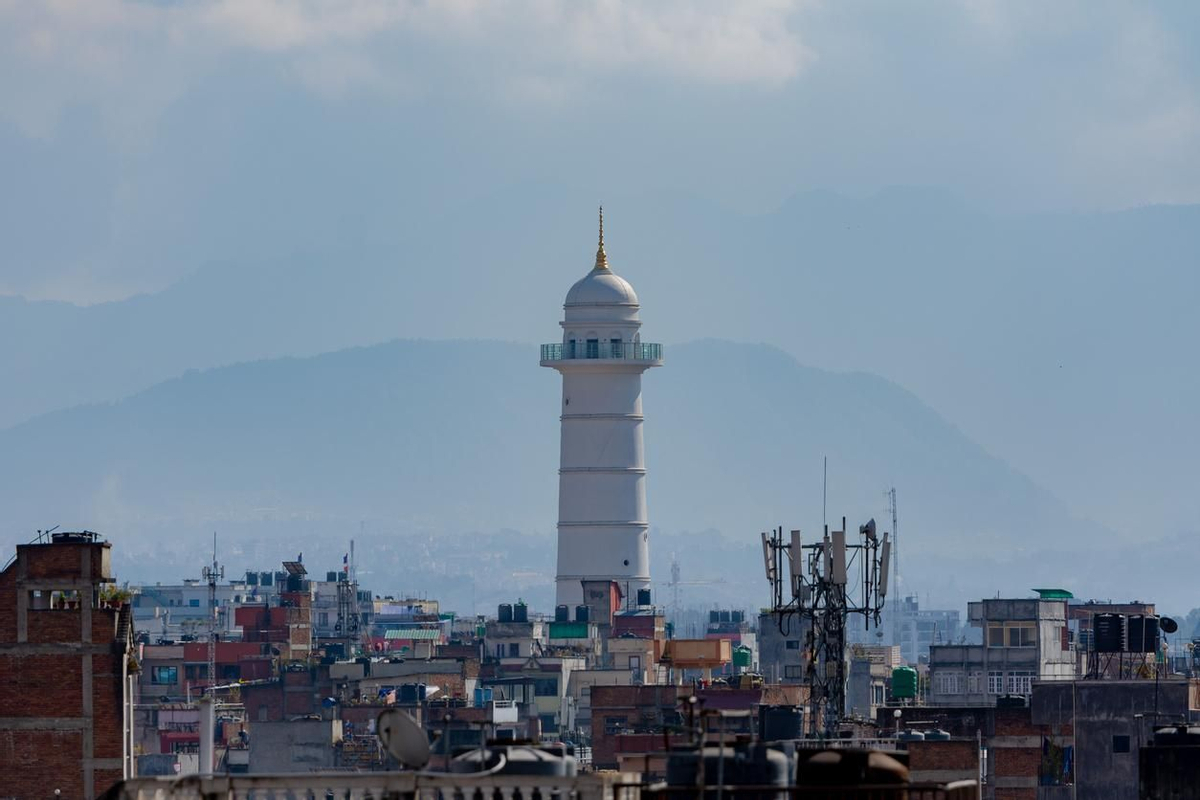 La torre Bhimsen fue destruida por un terremoto en 2015