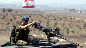 Soldados de las tropas españolas destacadas en el Líbano