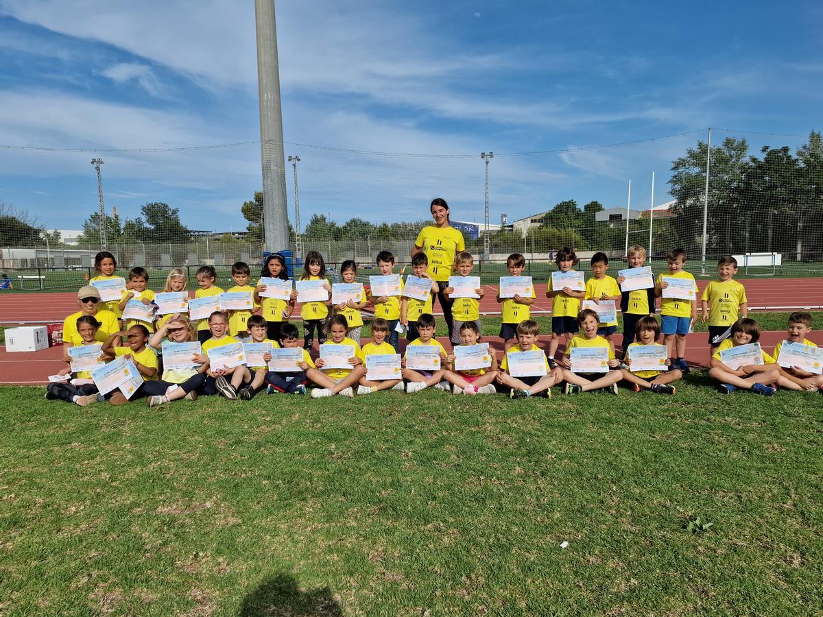 Prebenjamines del club gandiense en la jornada de fin de curso