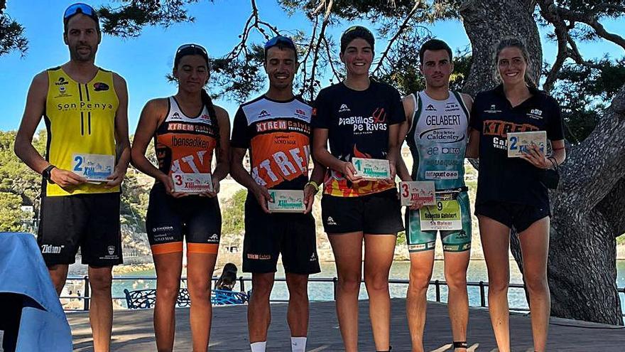 Podios masculino y femenino en Porto Cristo. | P. BOVER