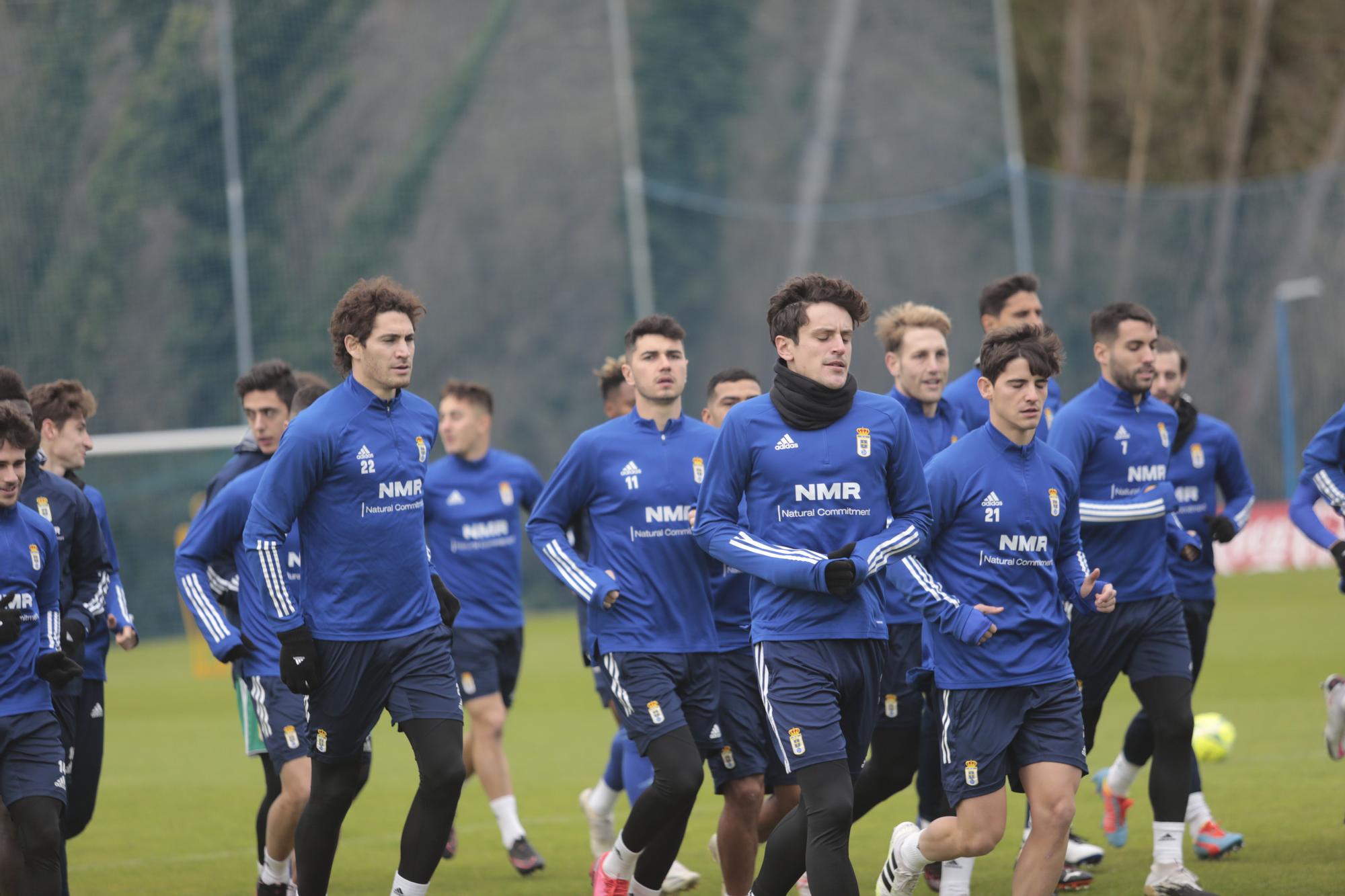 Último entrenamiento del año del Real Oviedo