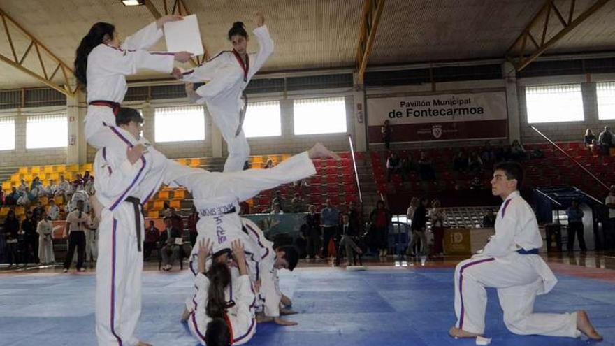 Las exhibiciones en Fontecarmoa resultaron espectaculares.