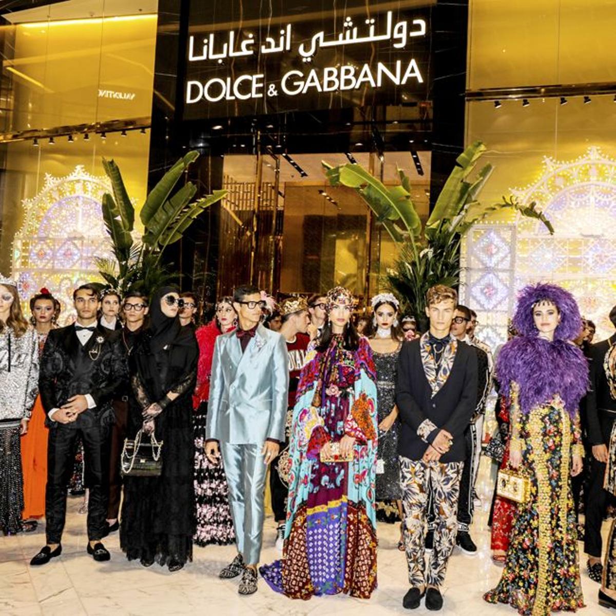 Desfile de presentación de la nueva tienda de Dolce &amp; Gabbana en Dubai