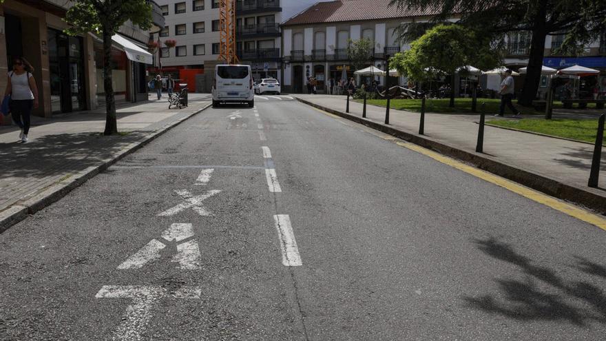 Los taxistas reclaman mover de carril la parada de A Independencia