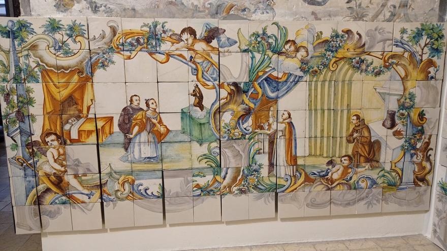 Xàtiva muestra las cerámicas Sant Pasqual restauradas en el convento de Sant Onofre
