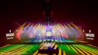 Así es el escenario del Carnaval de Tenerife 2024: King Kong preside la carta de ajuste del decorado