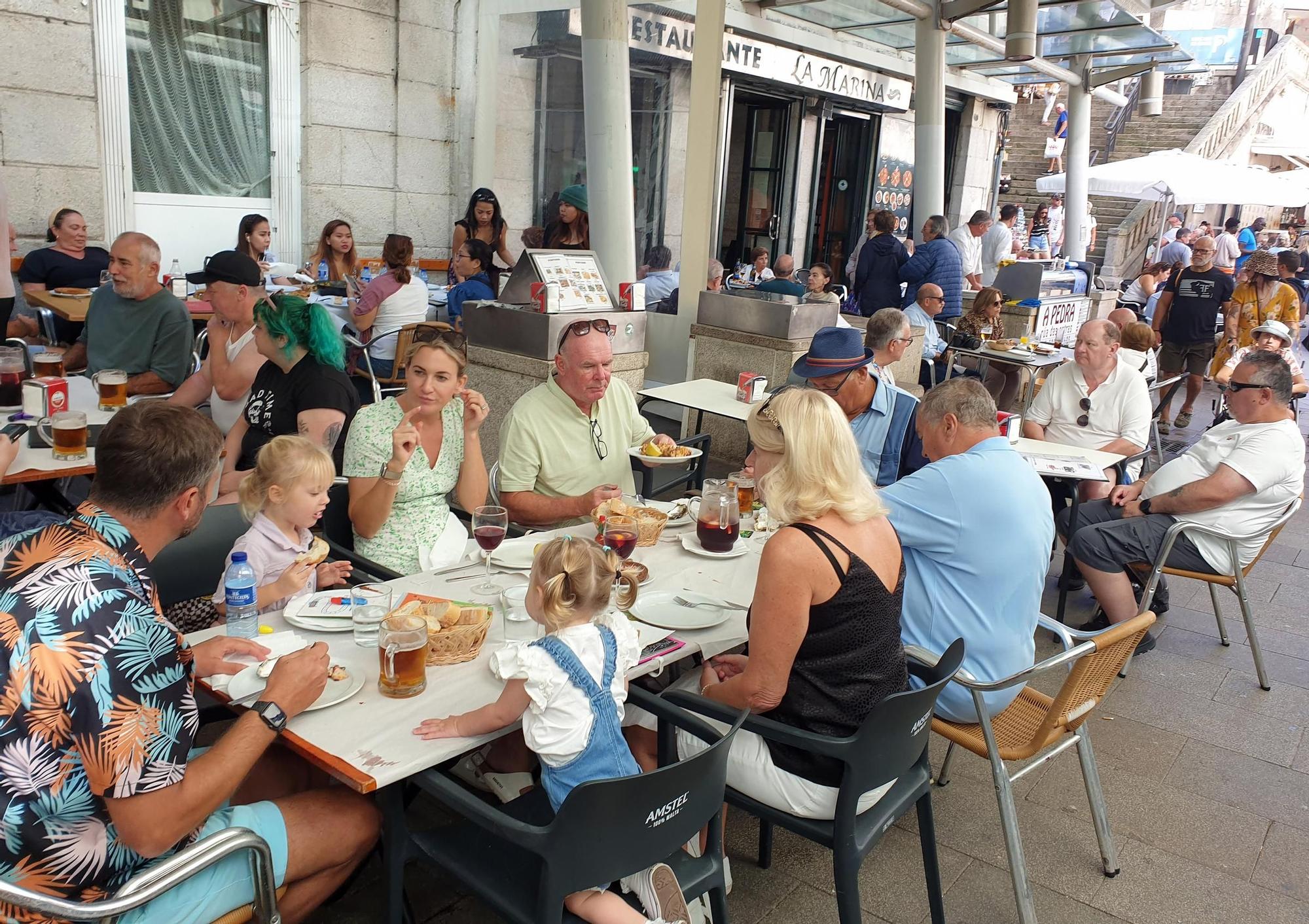 Arribada histórica a Vigo: cinco cruceros atracan en el puerto