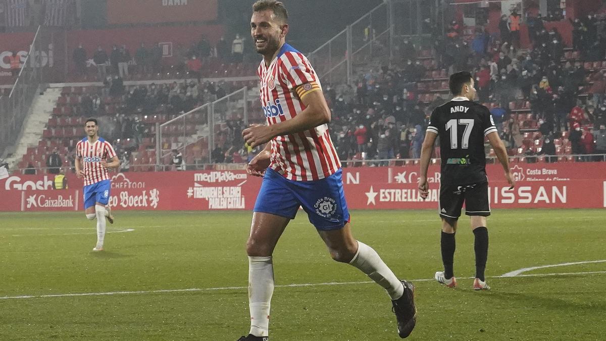 La victòria del Girona contra el Burgos a Montilivi en imatges