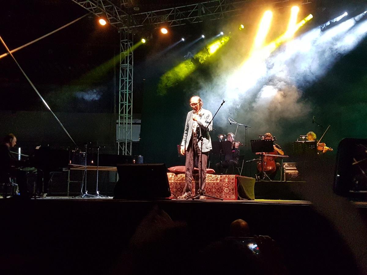 Franco Battiato, en el concierto en La Malagueta en julio de 2017.