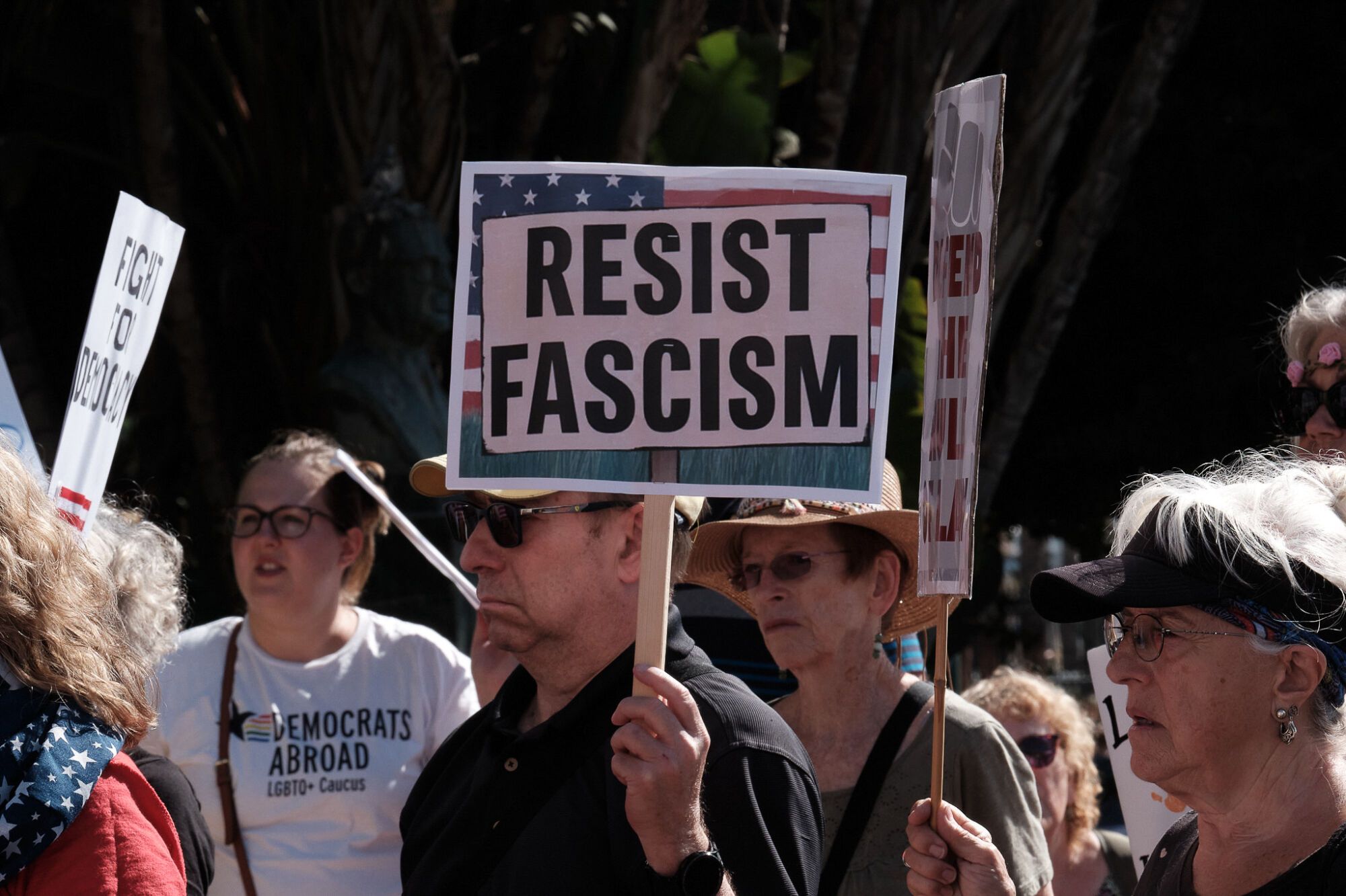 Manifestación anti Trump en Málaga