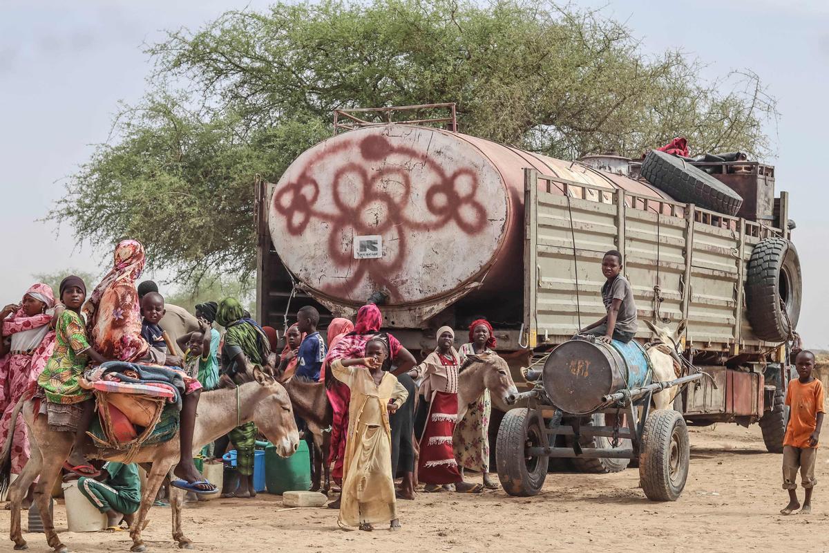 Éxodo de refugiados sudaneses hacia El Chad