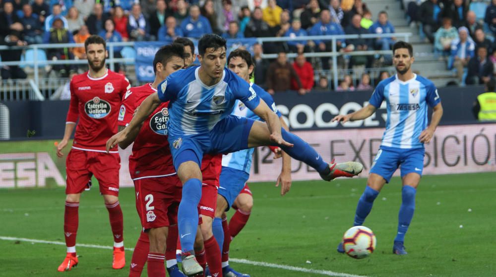 El conjunto malaguista y el gallego igualan a cero en el partido más atractivo de la jornada en la Liga 123