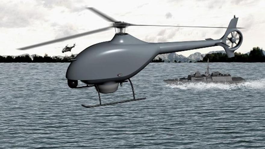 El helicóptero dron que desarrollarán Airbus y DCNS. // FdV