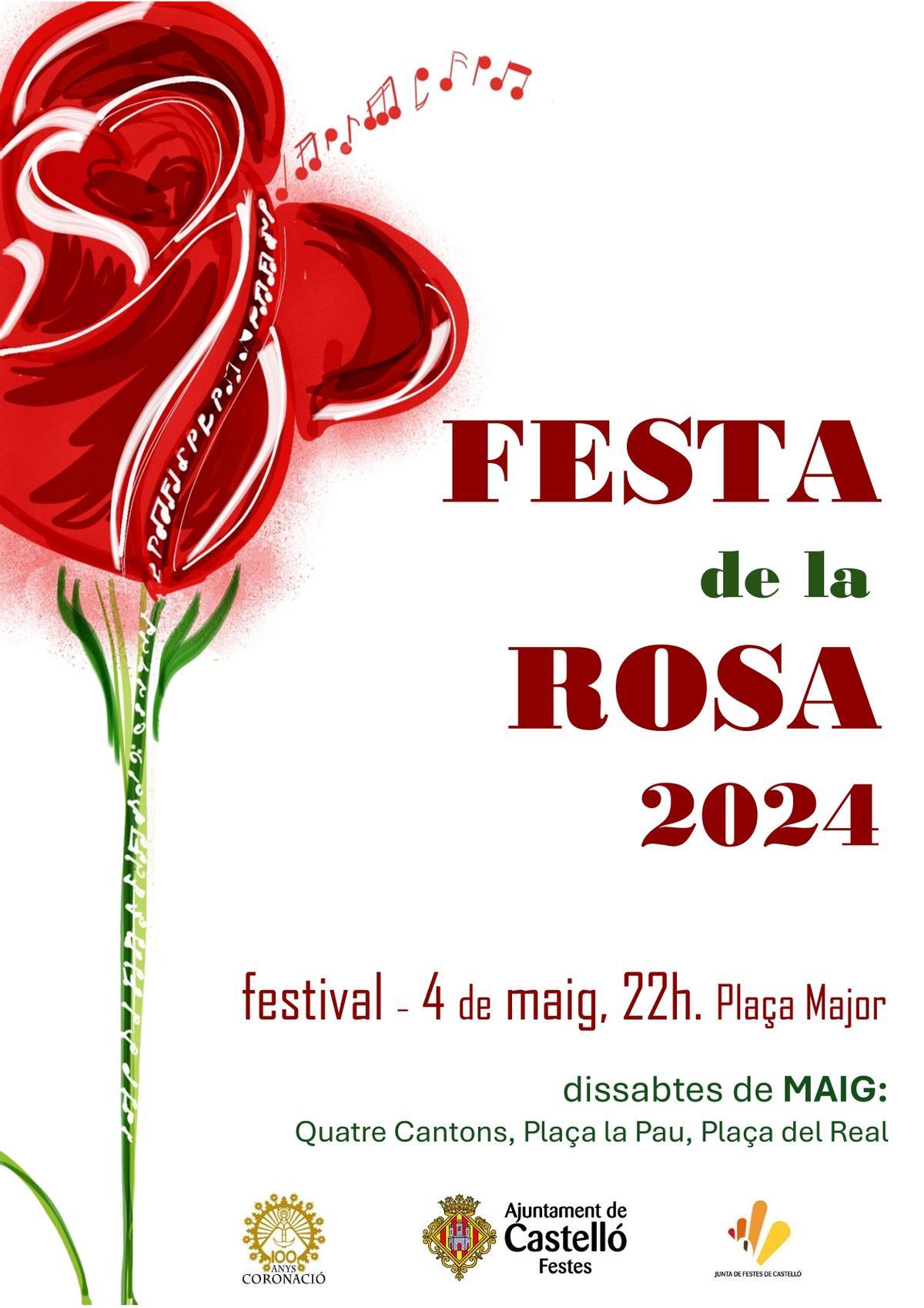 Cartel de la Festa de la Rosa 2024.