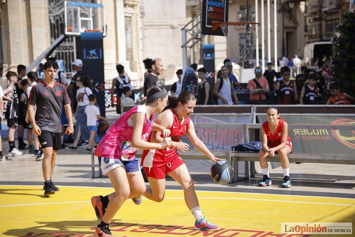 El Circuito 3x3 CaixaBank de baloncesto en Cartagena, en imágenes
