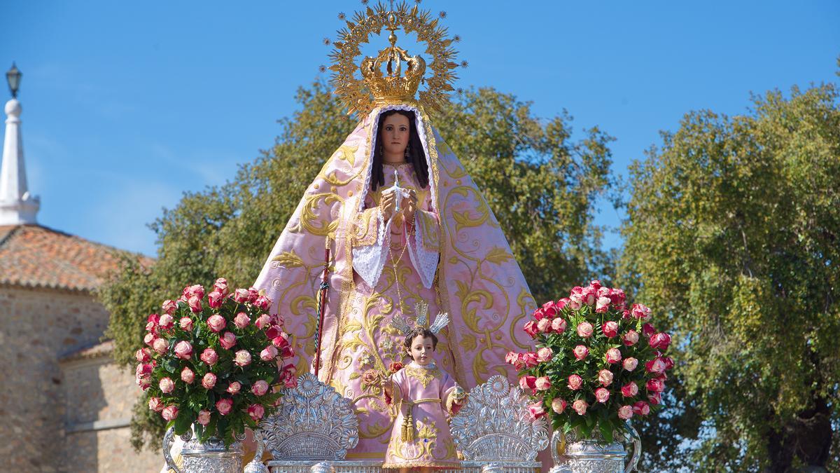 Imagen de la procesión de la Patrona Nuestra Señora de la Luz.