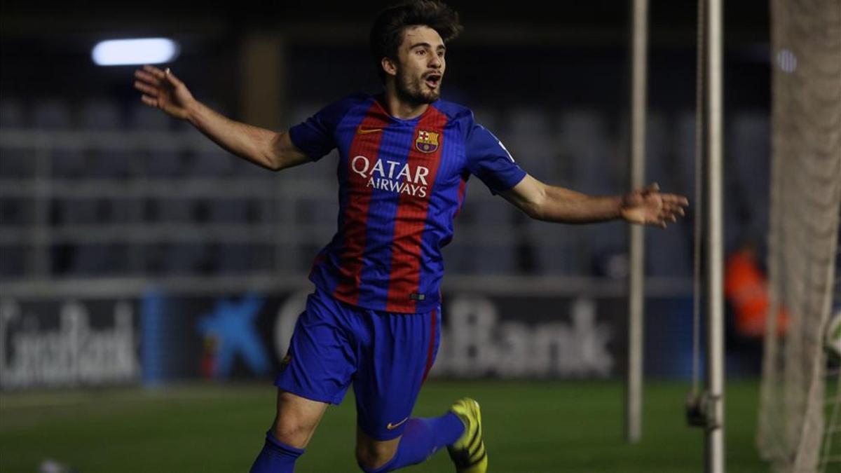 Xemi fue el autor del segundo gol del Barça B ante el Mallorca B