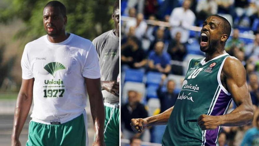 4 DE SEPTIEMBRE | El jugador, tras una sesión en el estadio de atletismo. 31 DE OCTUBRE | Celebrando una buena acción ante el Limoges.