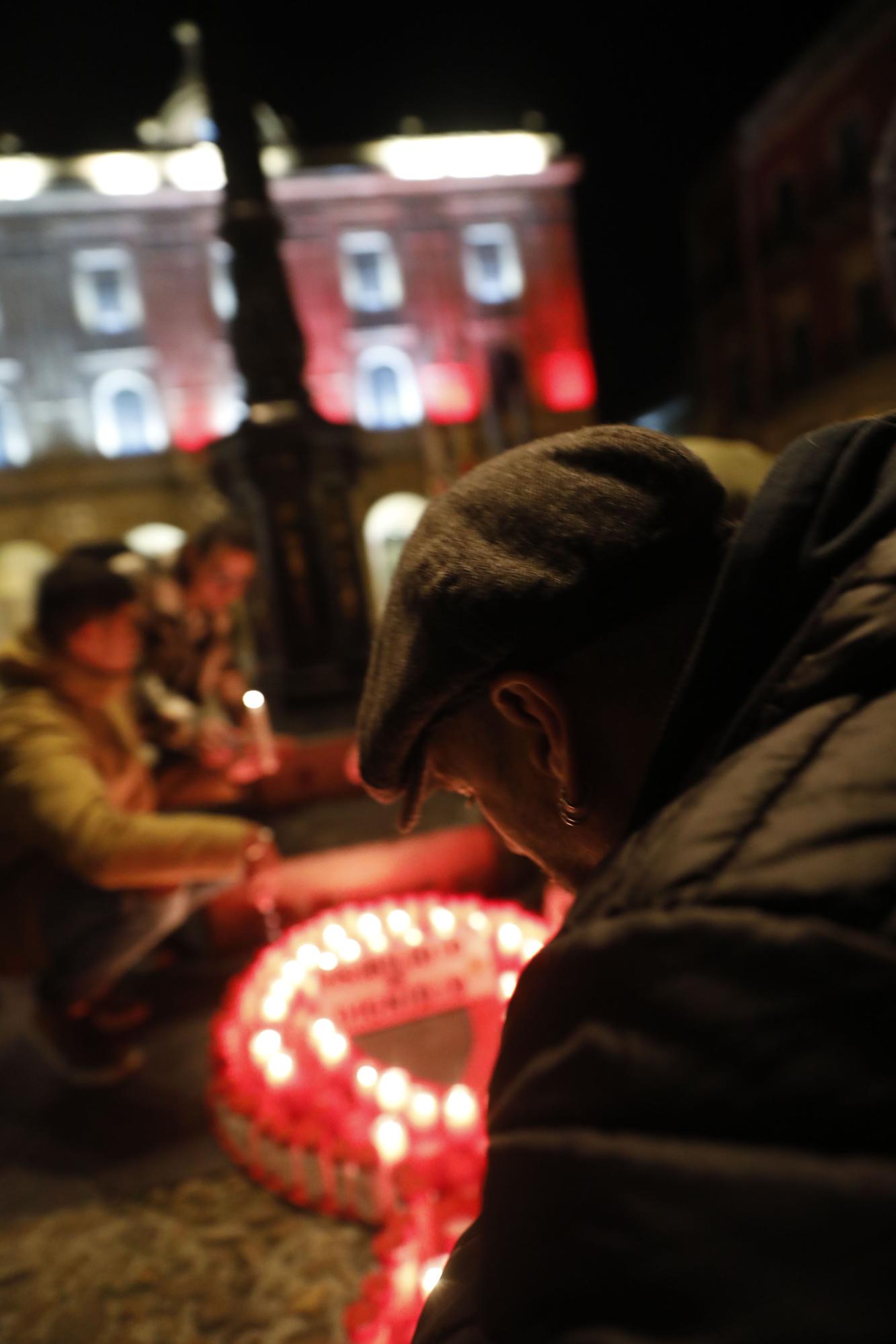 Cadena humana por el Día Mundial de Acción frente al VIH y el SIDA