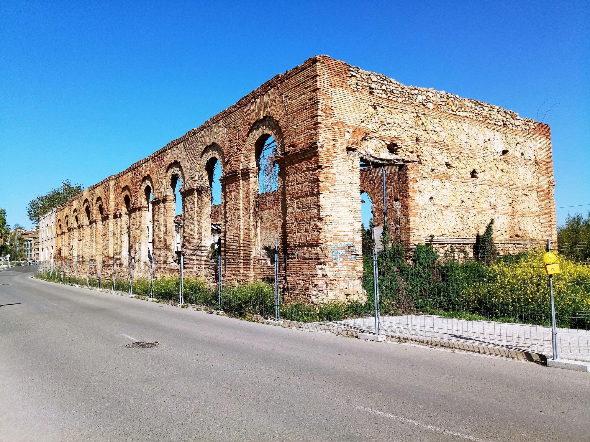 Estado de la antigua estación de trenes de Xàtiva